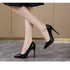 Elegant Plus Size Stiletto Pumps for Women - Pointed Toe Party Shoes